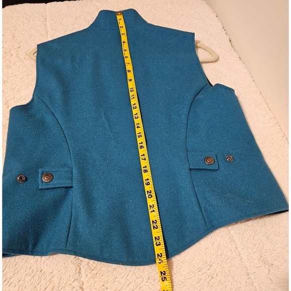 Powder PR River Outfitters SzM. Teal green Wool blend western best. Texas design - Picture 7 of 11